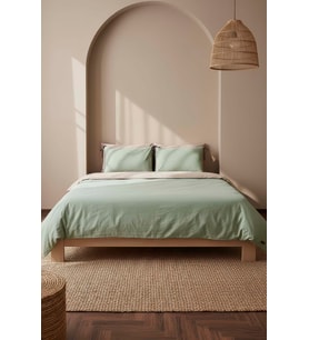 Demeter Mint Çift Kişilik %100 Pamuklu Nevresim Takımı - 4 Parça Çeyiz Seti