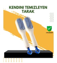 Otomatik Temizlemeli Saç Fırçası – Ergonomik Tasarım, Masaj Etkili, Elektriklenmeyi Önleyici