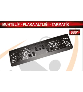 Yazısız Plaka Altlığı Takmatik