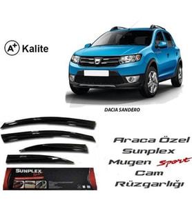 Dacia Sandero Cam Rüzgarlığı Mugen Tip Sunplex 2013-2016