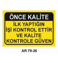 İŞ GÜVENLİĞİ UYARI LEVHASI 1 ADET PVC 21 X 29CM