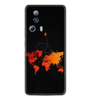 Xiaomi Mi 13 Lite Kılıf Silikon Desen Özel Seri İz Bırakan Uçak 1778
