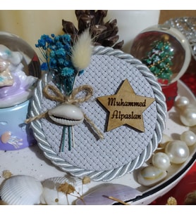 Söz-Nişan-Nikah-Kına-Bebek Hediyelik Hasır Magnet