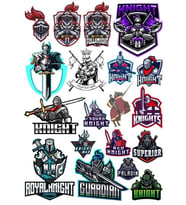 Knight Şövalye Sticker Set-3 19 Parça Telefon, Tablet, Defter, Laptop Sticker