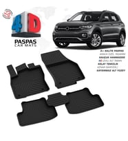 VW T-Cross 4D Araca Özel Havuzlu Kauçuk Paspas 2019 Üzeri (Karışık)