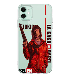 La Case De Papel Tokyo Tasarımlı Şeffaf Telefon Kılıfı (Tüm Modeller Mevcuttur)