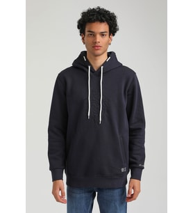 Kapüşonlu Lacivert Slim Fit Hoodie 23FWM64041