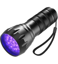 Valkyrie 21 LED 1. Kalite 395nm Güneş Işığı Ultraviyole UV El Feneri - Blacklight - Çok Amaçlı