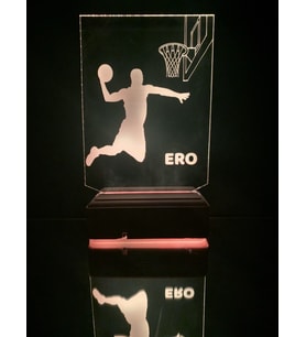 Kişiye Özel Basketbol Masaüstü 3D Led Lamba
