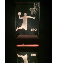 Kişiye Özel Basketbol Masaüstü 3D Led Lamba