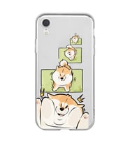 Iphone XR Uyumlu Sevimli Köpek Tasarımlı Şeffaf Telefon Kılıfı