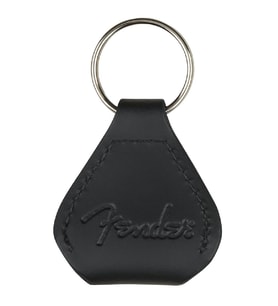 Fender Leather Pick Holder Anahtarlık Black