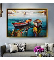 Altın Çerçeveli dekoratif tablo l224 (Gold)