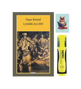 Çakırcalı Efe - Yaşar Kemal - Yapı Kredi Yayınları - Sarı Fosforlu Kalem - Not Defterli Seti (Renksiz)