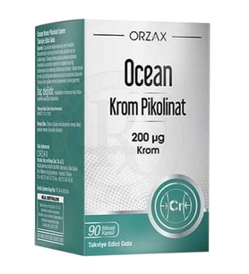 Orzax Ocean Krom Pikolinat 90 Bitkisel Kapsül