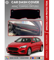 FORD FOCUS 4 (2017-2021) Torpido Örtüsü Ön Göğüs Torpido Koruma Tam Uyum Kaymaz Kolay Montaj