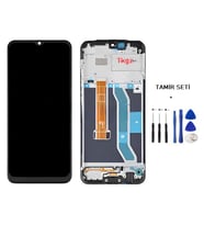 Tkgz - Oppo Realme C25 Uyumlu Lcd Ekran Dokunmatik Servis ÇITALI + TAMİR SETİ