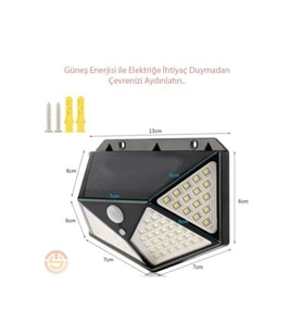Solar Bahçe Aydınlatma Lambası 100 Led
