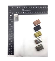 5x15 MM DERİ BİLEKLİK KİLİTİ MIKNATISLI KİLİT (40 ADET) (Füme)