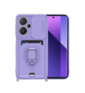 Note 13 Kılıf Zuma Kartvizitli Yüzüklü - Lila