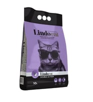 Lindo Cat Lavanta Argan Mor Renkli İnce Taneli Kedi Kumu 10 Lt (Beyaz)