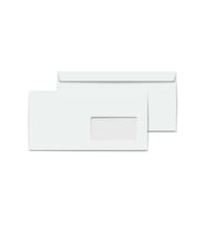 Asil Doğan Diplomat Zarf Extra Silikonlu Pencereli 10.5x24 110 Gram Beyaz 500 Lü (1 Paket 500 Adet)