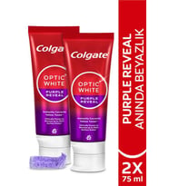 Colgate Optic White Purple Reveal Beyazlatıcı Diş Macunu 75 Ml x2