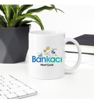 Bankacıya Hediye İsme Özel Kupa Bardak (Beyaz)