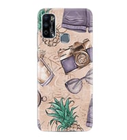 Infinix Hot 9 Play Kılıf Resimli Desenli Baskılı Silikon Kılıf Monkey Butterfly 1357