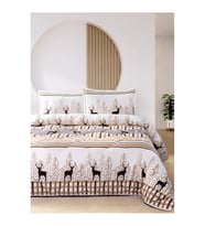 Merinos Comforter Tek Kişilik Yorgan Seti - Deer Bej