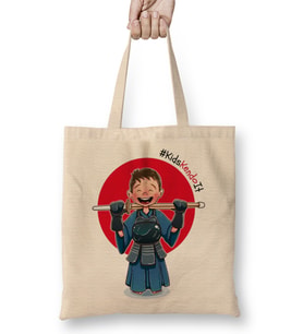 Kendoka Kid Celebrating Kendo for Kids Bez Çanta Uzun Saplı