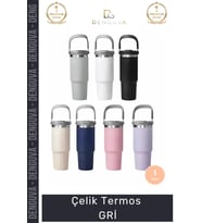 #Termos Paslanmaz Vakumlu Sızdırmaz Mat Isı Yalıtımlı Dayanıklı Şık Ergonomik Çelik Termos