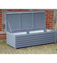 Wood Garden (120x45x45) *Buğlem Antrasit * Ahşap Bahçe Dolabı Sandığı Sediri