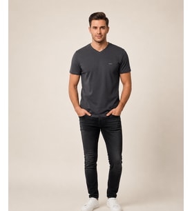 VİGOSS BATTAL V YAKA ERKEK T-SHIRT B3125-03370