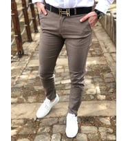 İtalyan Kesim Erkek Keten Pantolon
