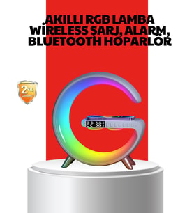 Şarjlı Atmosfer Lambası Hoparlör Akıllı Alarm Özellikli