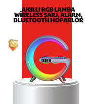 Şarjlı Atmosfer Lambası Hoparlör Akıllı Alarm Özellikli