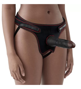 Belden Bağlamalı Ultra Yumuşak Gerçekçi Et Dokulu Testissiz Realistik Siyahi Dildo Penis