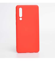 Huawei P30 Kılıf İçi Kadife Özel Tasarım Esnek Yumuşak Pürüzsüz (Kırmızı)