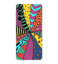 PrintiFy Samsung Galaxy A15 ile Uyumlu Retro Color 4  Kamera Korumalı Şeffaf  Kılıf