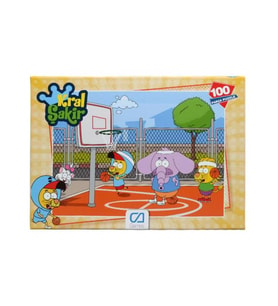 +3 Yaş Kral Şakir 100 Parça Çocuk Puzzle CA-5068