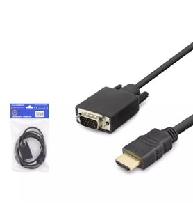 Hadron HDX7872 HDMI to VGA Görüntü Dönüştürücü Kablo 1080p Full HD 1.8 Metre - Siyah - 1 ADET
