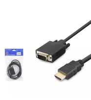 Hadron HDX7872 HDMI to VGA Görüntü Dönüştürücü Kablo 1080p Full HD 1.8 Metre - Siyah - 1 ADET