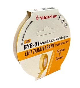 Yıldızlar Çift Taraflı Bant 12mmX25m - 4 adet