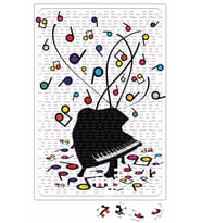 Müzik Notaları Puzzle 240 Parça Yapboz
