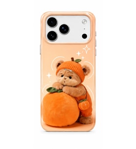 iPhone 17 Pro Tiny Bear Collection Çift Katmanlı Essential Tough Telefon Kılıfı