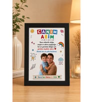 Kişiye Özel Canım Abim Çerçeve, Abiye Hediye Fotoğraflı Anlamlı Doğum Günü Hediyesi