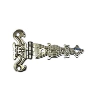 Dekoratif, Sac Tek Kuyruklu Menteşe - 40x68 Mm, Küçük, Nikel, 100 Adet