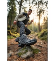 Enoch Erkek Gri Su Geçirmez Outdoor Trekking ve Doğa Yürüyüş Botu