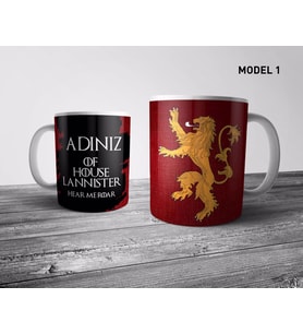 Pixxa  Game of Thrones - House Lannister Kişiye Özel İsimli Kupa Bardak